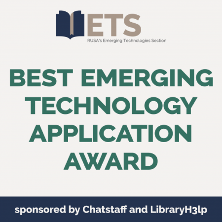 RUSA Best Emerging Technology Application Award logo